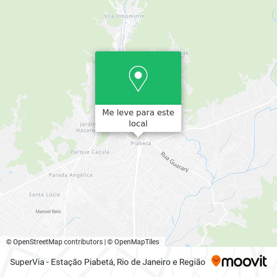 SuperVia - Estação Piabetá mapa