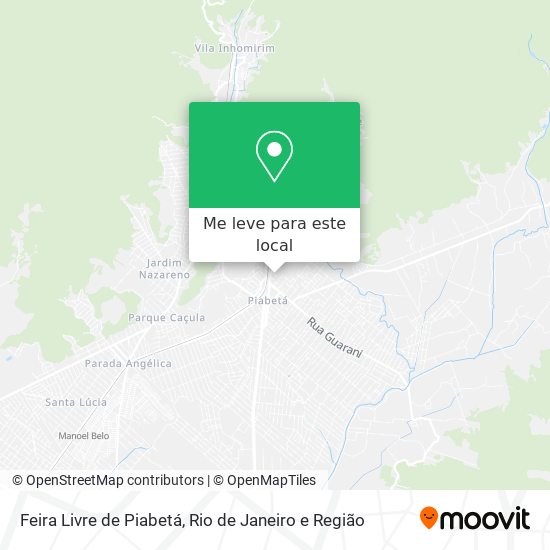 Feira Livre de Piabetá mapa