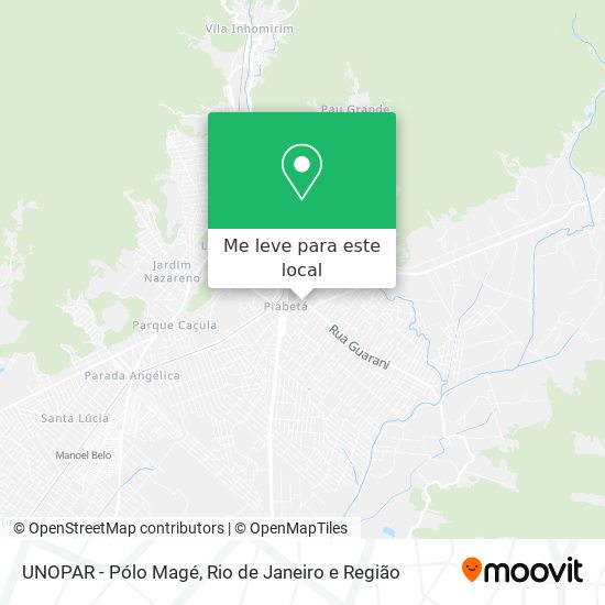 UNOPAR - Pólo Magé mapa