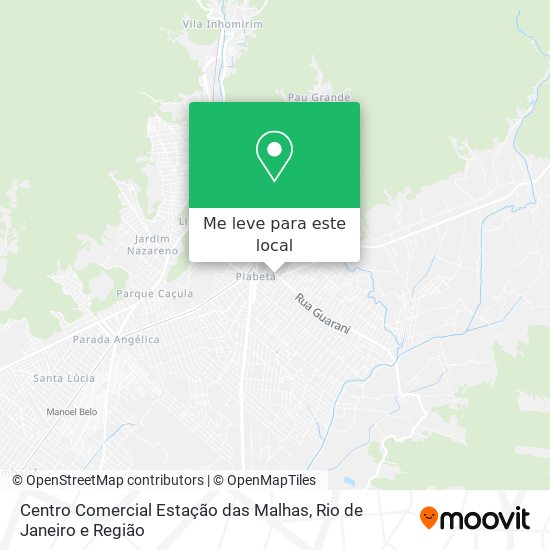 Centro Comercial Estação das Malhas mapa