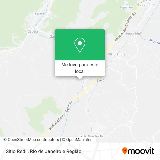 Sítio Redil mapa