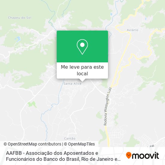 AAFBB - Associação dos Aposentados e Funcionários do Banco do Brasil mapa