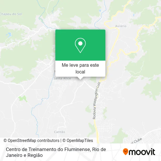 Centro de Treinamento do Fluminense mapa