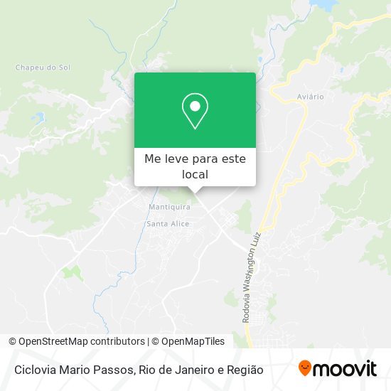 Ciclovia Mario Passos mapa