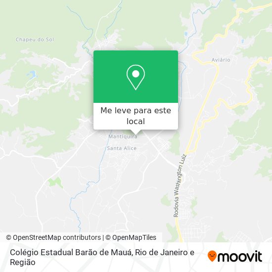 Colégio Estadual Barão de Mauá mapa