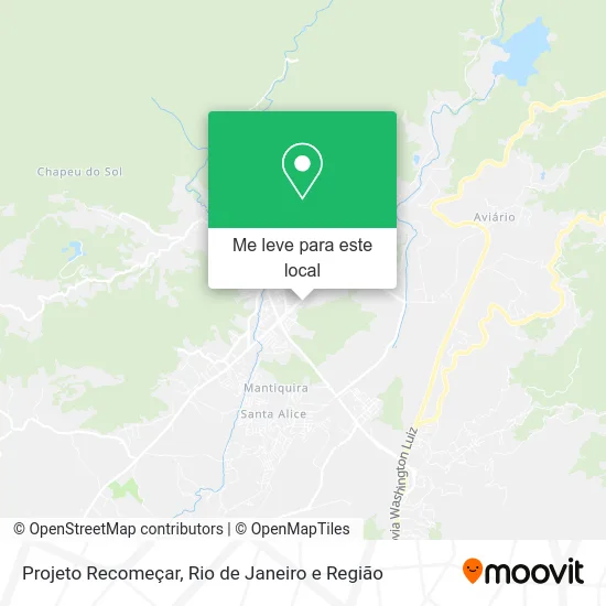 Projeto Recomeçar mapa