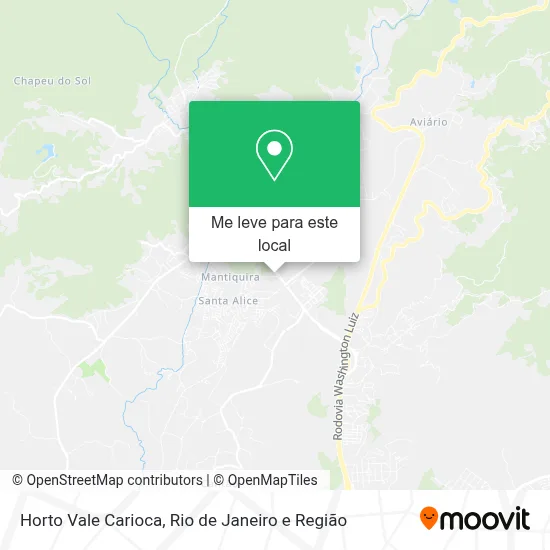 Horto Vale Carioca mapa