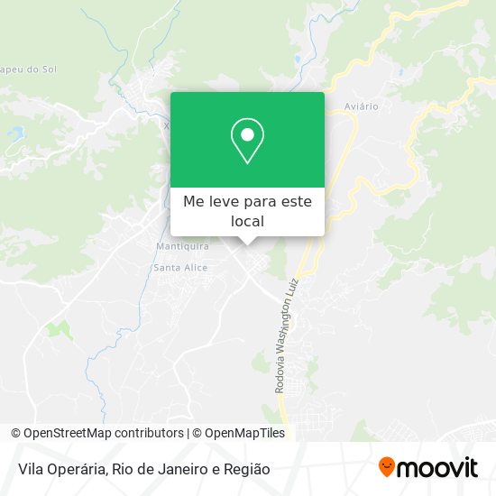 Vila Operária mapa