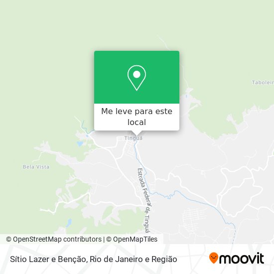 Sítio Lazer e Benção mapa