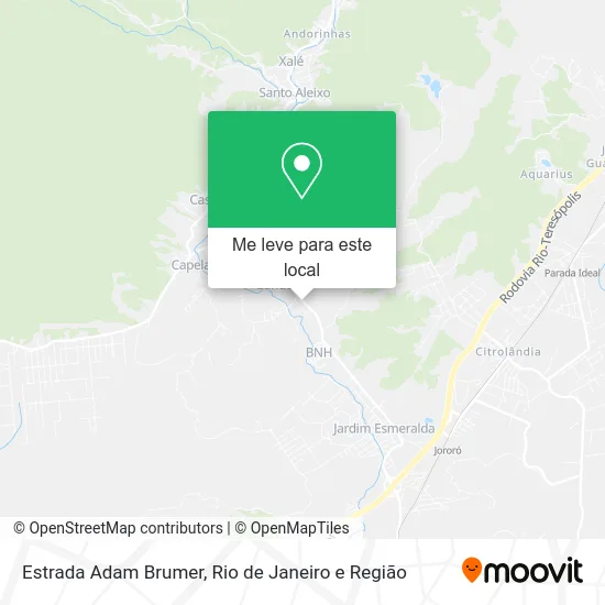 Estrada Adam Brumer mapa