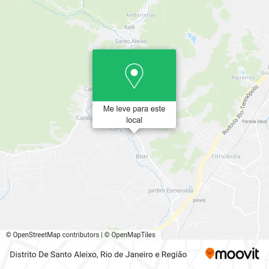 Distrito De Santo Aleixo mapa