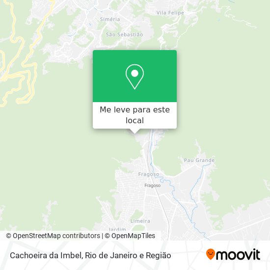 Cachoeira da Imbel mapa