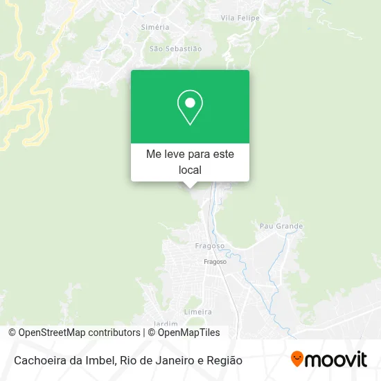 Cachoeira da Imbel mapa