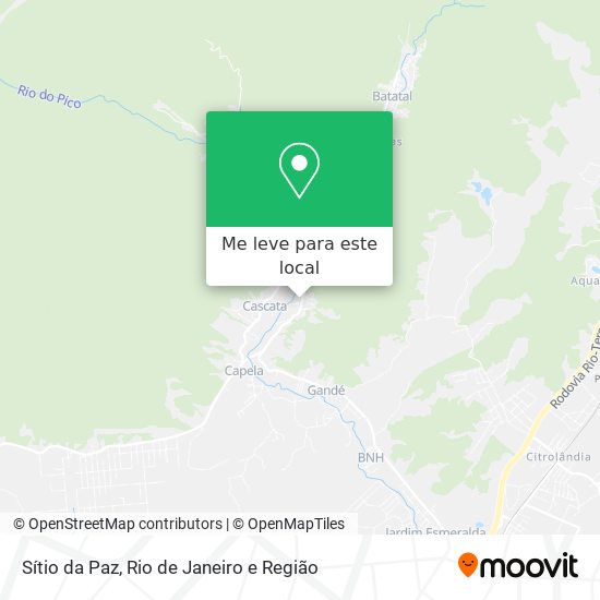 Sítio da Paz mapa