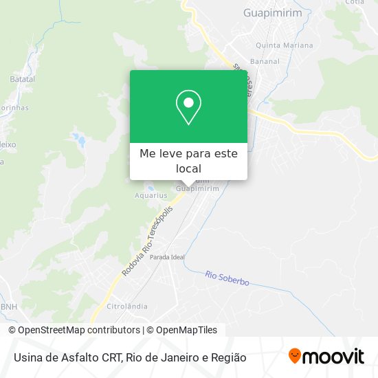 Usina de Asfalto CRT mapa
