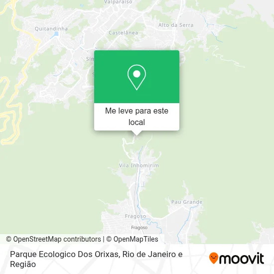 Parque Ecologico Dos Orixas mapa