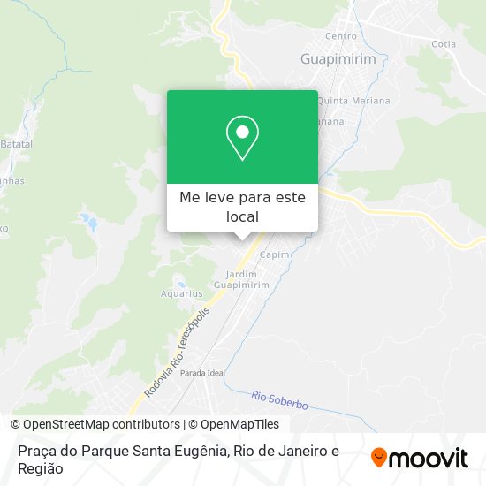 Praça do Parque Santa Eugênia mapa