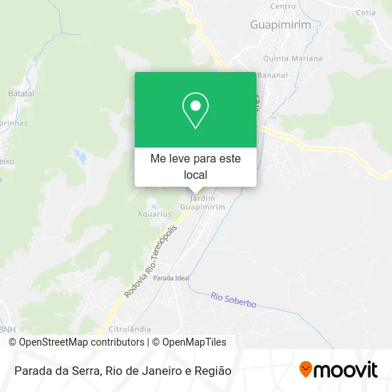 Parada da Serra mapa