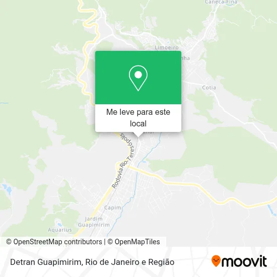 Detran Guapimirim mapa