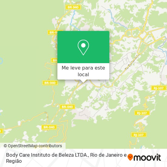 Body Care Instituto de Beleza LTDA. mapa