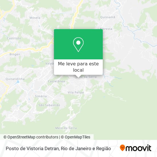 Posto de Vistoria Detran mapa