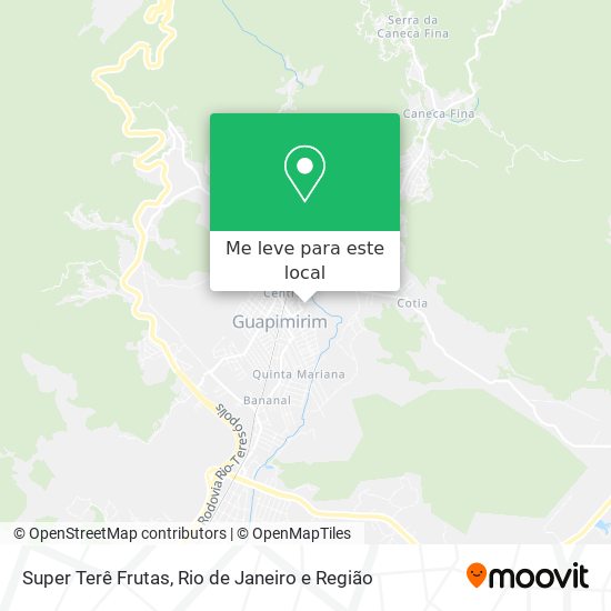 Super Terê Frutas mapa