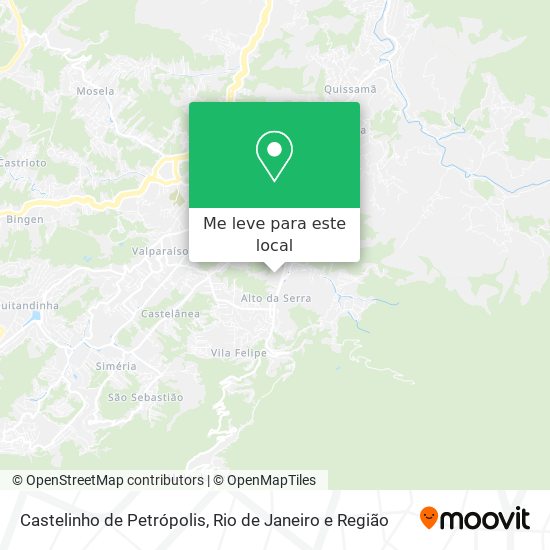 Castelinho de Petrópolis mapa