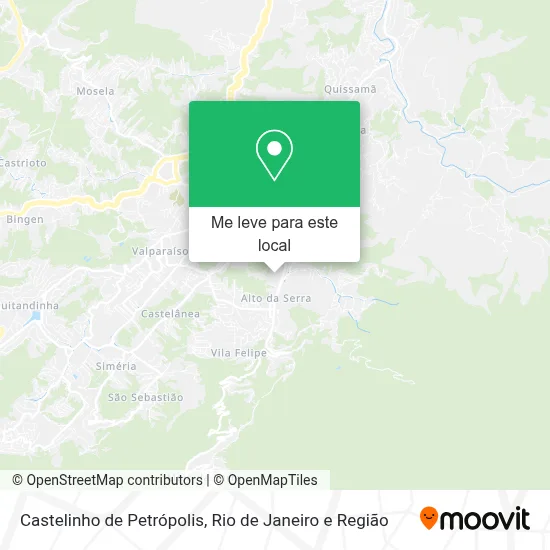 Castelinho de Petrópolis mapa
