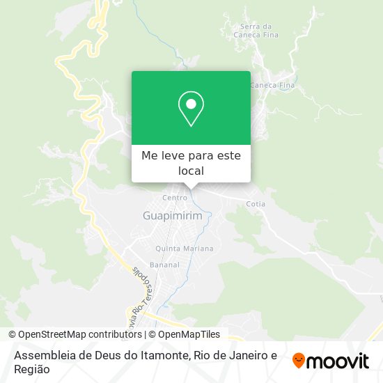 Assembleia de Deus do Itamonte mapa