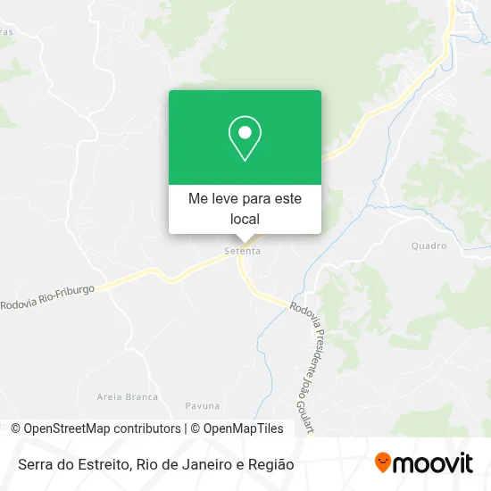 Serra do Estreito mapa