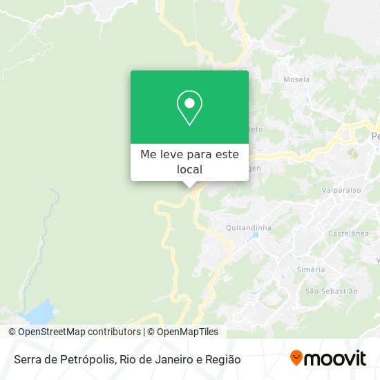 Serra de Petrópolis mapa