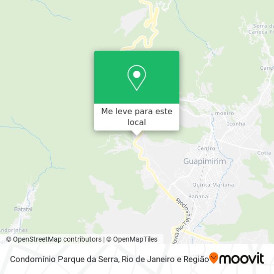 Condomínio Parque da Serra mapa