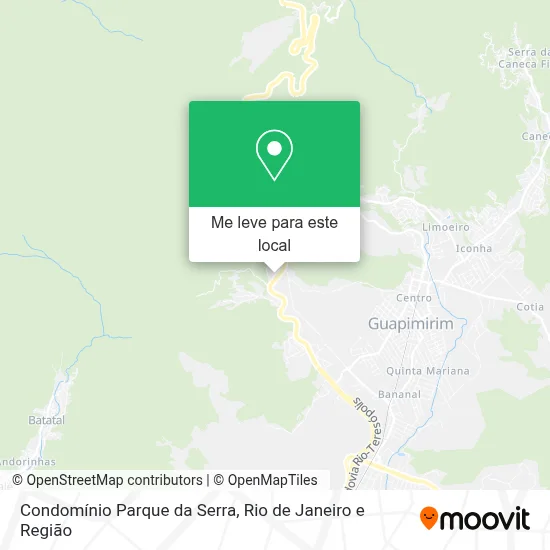 Condomínio Parque da Serra mapa