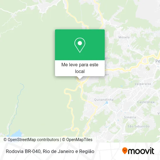 Rodovia BR-040 mapa