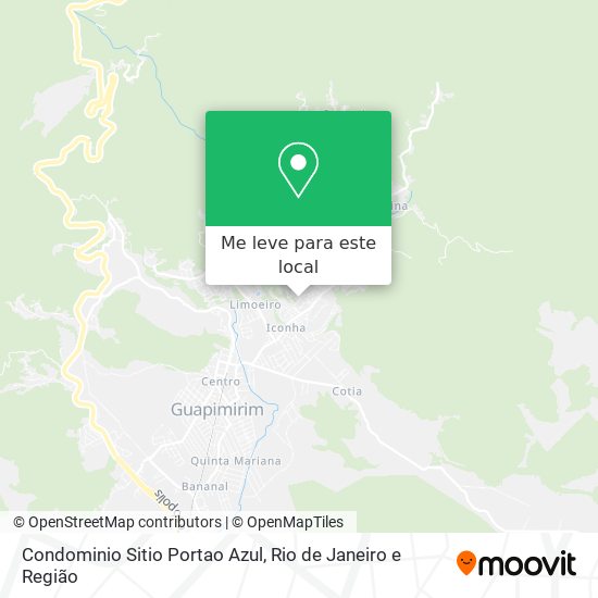 Condominio Sitio Portao Azul mapa