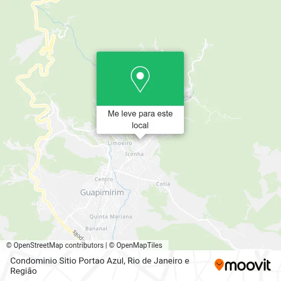 Condominio Sitio Portao Azul mapa