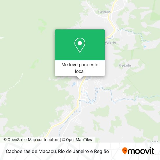 Cachoeiras de Macacu mapa