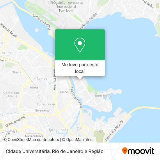 Cidade Universitária mapa