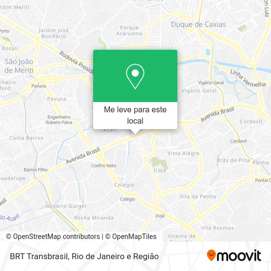 BRT Transbrasil mapa