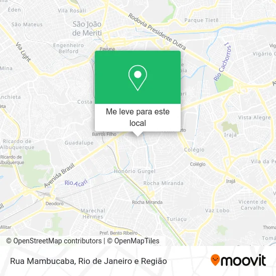 Rua Mambucaba mapa