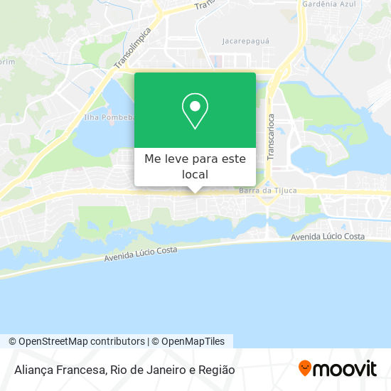 Aliança Francesa mapa