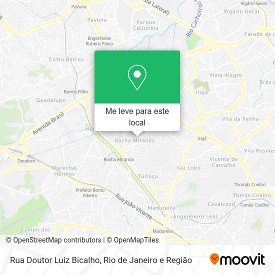 Rua Doutor Luiz Bicalho mapa