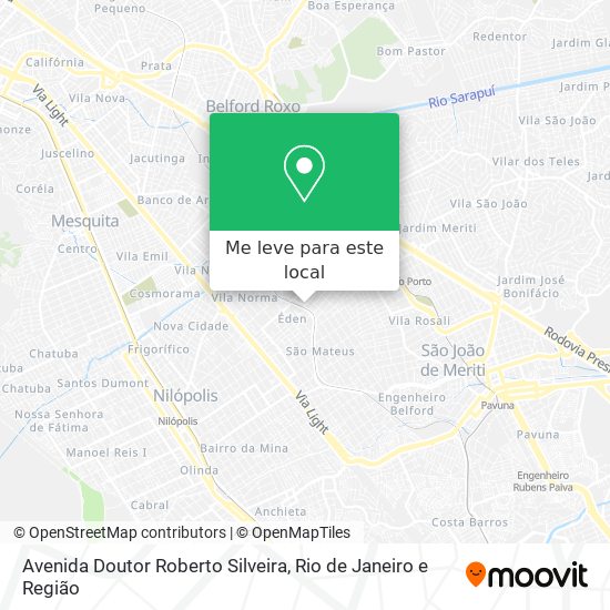 Avenida Doutor Roberto Silveira mapa