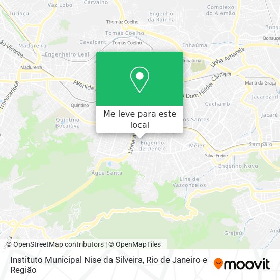 Instituto Municipal Nise da Silveira mapa
