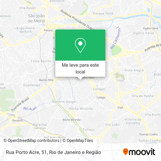 Rua Porto Acre, 51 mapa