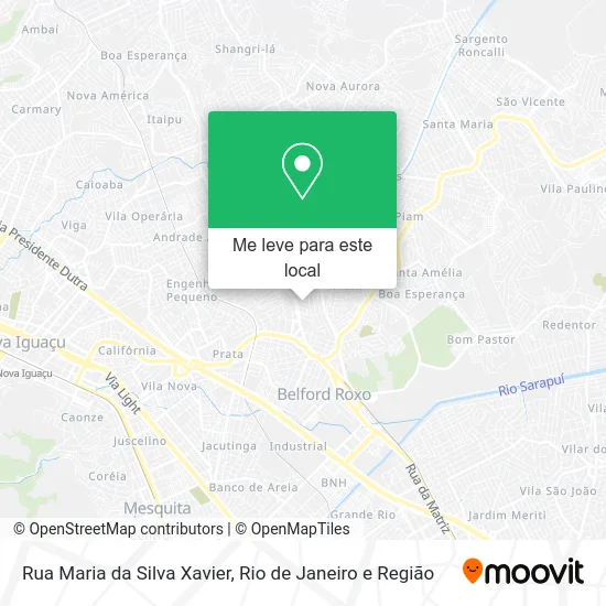 Rua Maria da Silva Xavier mapa