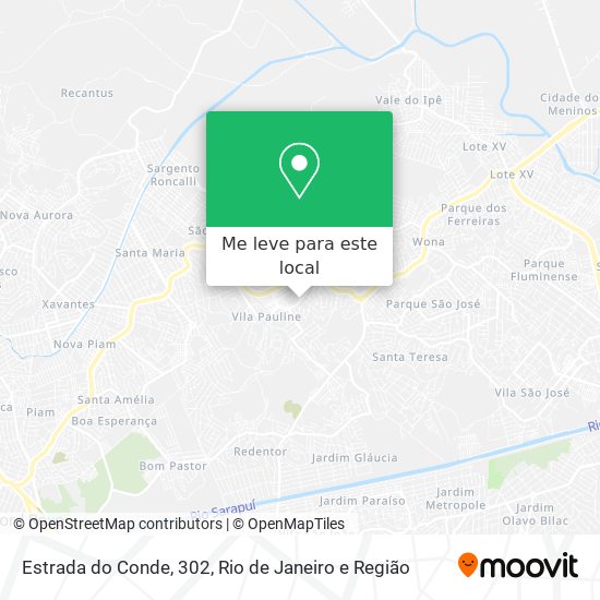 Estrada do Conde, 302 mapa
