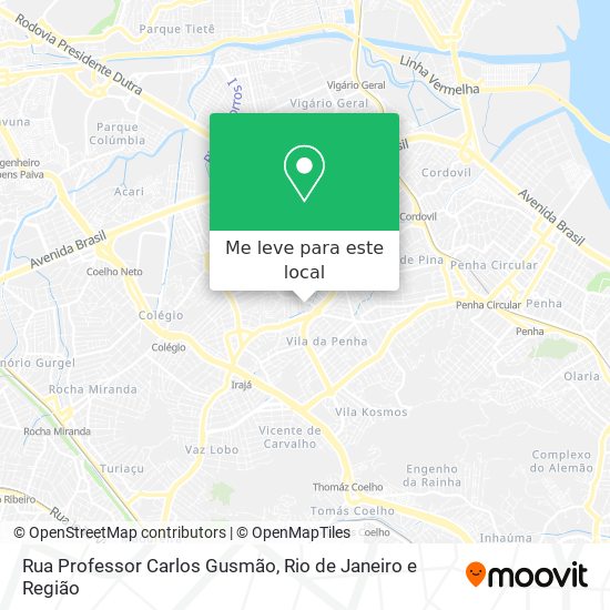 Rua Professor Carlos Gusmão mapa