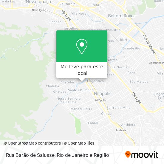 Rua Barão de Salusse mapa