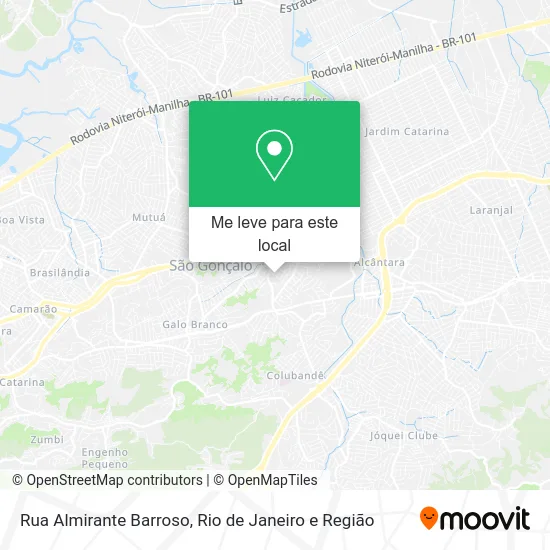 Rua Almirante Barroso mapa
